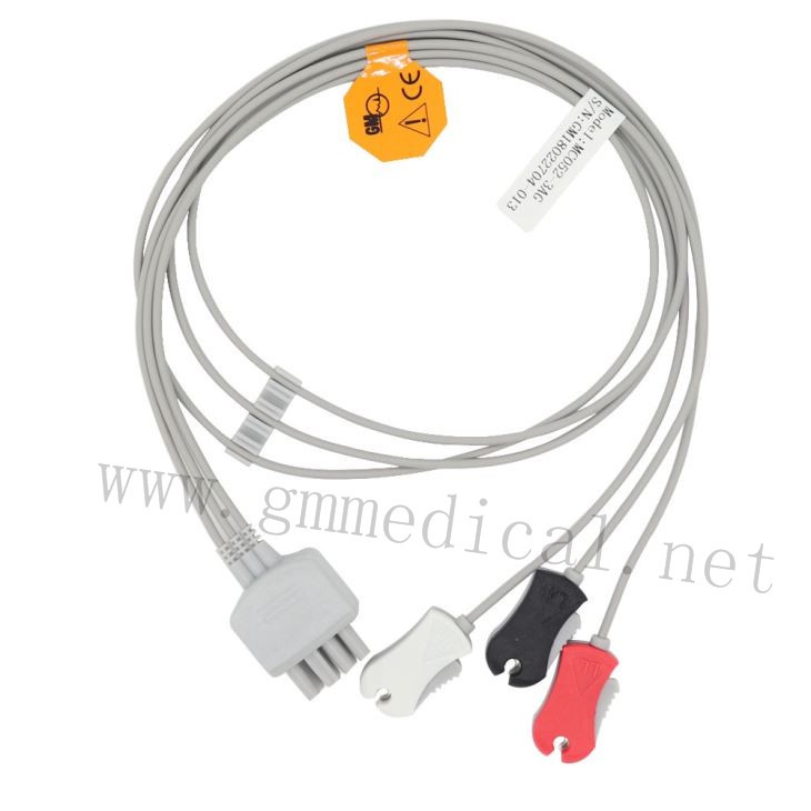 3-Lead ECG Leadwire Grabber 8pin Socket AHA