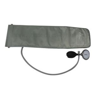 Dewasa Monitor Tekanan Darah Cuff Arm Aneroid Sphygmomanometer Gray, Dengan Pengukur Tekanan.22-32cm.