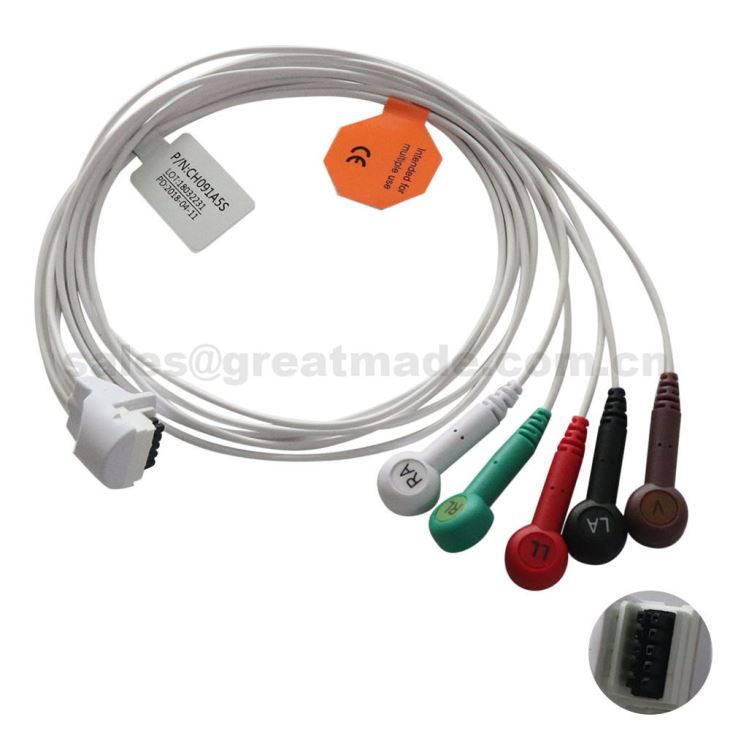 Gunakan Dengan Leadwires 5-lead Mortara H3 Holter