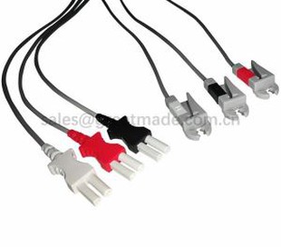 Set Spacelab Ultraview 90369 Tru-Link Leadwire Kompatibel, 3-Lead, AHA, Grabber