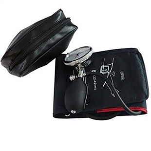 Manset tekanan darah manual ekstra panjang dewasa, lingkar lengan 22-42 cm manset tabung tunggal dengan pengukur tekanan dan bohlam inflasi