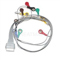 Kompatibel EDAN Holter/recoder SE-2003/SE-2012 10-lead Ecg Holter Cable Snap Type